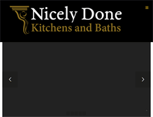 Tablet Screenshot of nicelydonekitchens.com